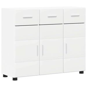 vidaXL Buffet FLORIN Blanc 88,5 x 30,5 x 73 cm Bois d'ing&eacute;nierie