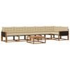 vidaXL Ensemble de canap&eacute;s d'ext&eacute;rieur 7 pcs Naturel et Beige