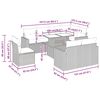 vidaXL Salon de jardin avec coussins 9 pcs beige r&eacute;sine tress&eacute;e