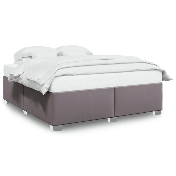 vidaXL Cadre de lit sans matelas gris 180x200 cm similicuir