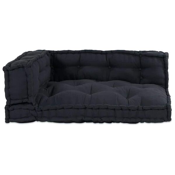 vidaXL Coussin de canap&eacute; sur palette 3 pcs Anthracite 120 x 80 x 38 cm