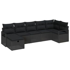 vidaXL Ensemble de Canap&eacute;s avec coussin 5 pcs polyrotin