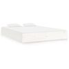 vidaXL Cadre de lit sans matelas blanc bois massif 180x200 cm