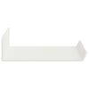 vidaXL &Eacute;tag&egrave;re flottante 3 pcs Blanc 40 x 9 x 2,5 cm Acier