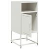 vidaXL Tables de chevet 2 pcs blanc 36x39x78 cm acier