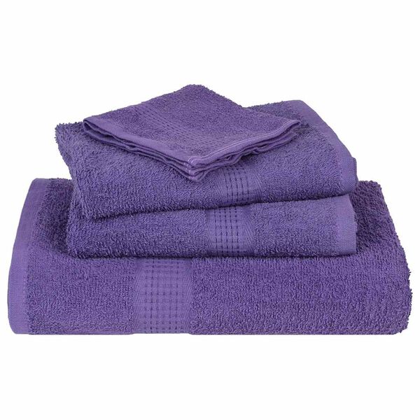 vidaXL Ensemble de serviettes FROGN 6 pcs violet 360 g/m&sup2;