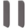 vidaXL Oreille de t&ecirc;te de lit 2 pcs Gris 40 x 16 x 5 cm