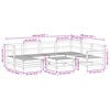 vidaXL Salon de jardin 8 pcs bois massif sapin de douglas