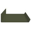 vidaXL &Eacute;tag&egrave;re flottante 4 pcs Vert olive 60 x 8,5 x 2,5 cm Acier