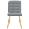 vidaXL Chaises à manger lot de 4 gris clair tissu