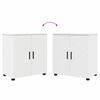 vidaXL Ensemble de mobilier de salle de bain Montage mural 5 pcs Blanc