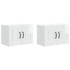 vidaXL Panneau de lave-vaisselle Kalmar 2 pc Blanc brillant