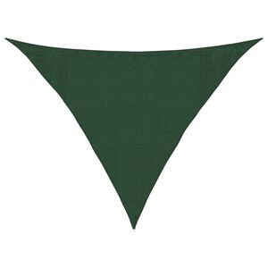 vidaXL Voile d'ombrage 160 g/m&sup2; Vert fonc&eacute; 3,5x3,5x4,9 m PEHD