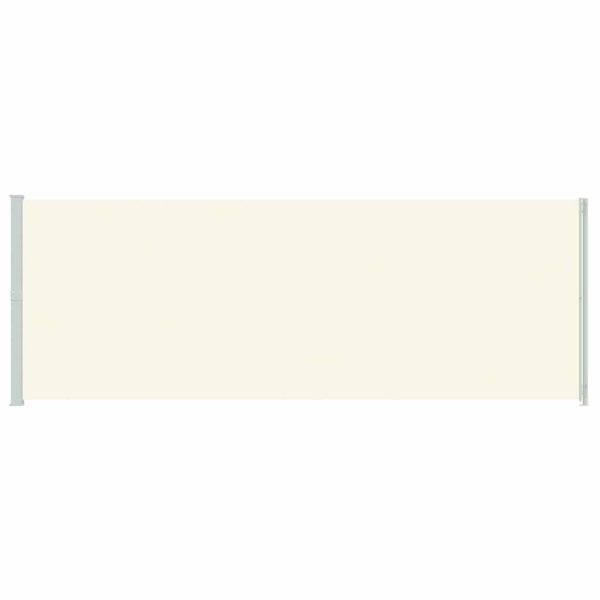 vidaXL Auvent lat&eacute;ral r&eacute;tractable de patio 220x600 cm Cr&egrave;me