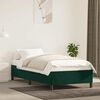 vidaXL Cadre de lit sans matelas vert fonc&eacute; 90x200 cm velours