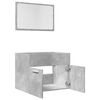 vidaXL Ensemble de meubles de salle de bain 2 pcs gris b&eacute;ton
