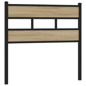 vidaXL Tête de lit chêne sonoma 100 cm fer et bois d’ingénierie