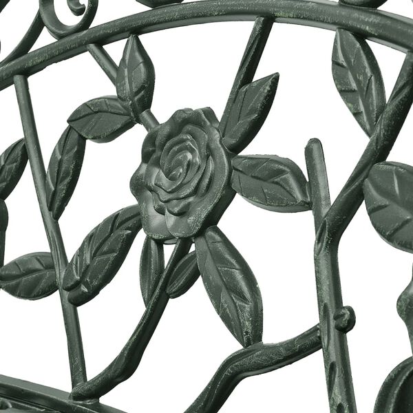 vidaXL Banc de jardin 100 cm Aluminium coul&eacute; Vert