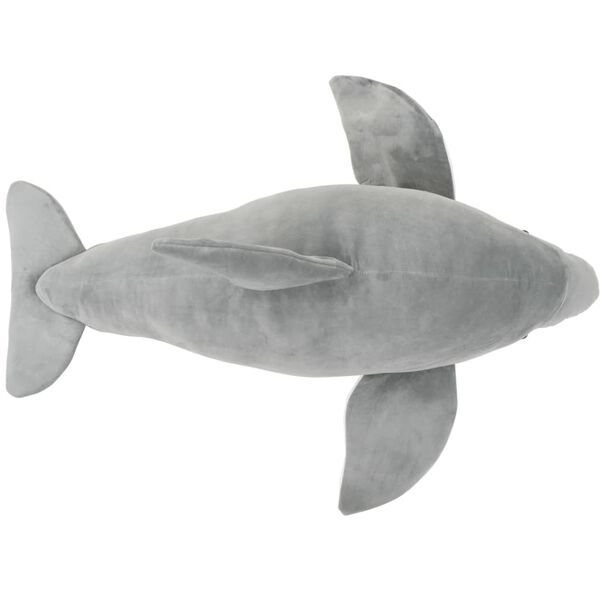 vidaXL dauphin en peluche Gris
