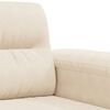 vidaXL Canap&eacute; &agrave; 3 places Beige 180 cm Tissu microfibre