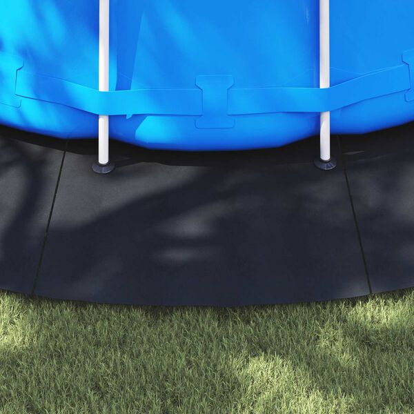 vidaXL Tapis de piscine Noir &Oslash; 610 cm Tissu non tiss&eacute;