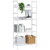 vidaXL Biblioth&egrave;que &agrave; 4 niveaux blanc 60x27,6x124,5 cm bois ing&eacute;nierie