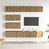 vidaXL Ensemble de meuble TV mural 6 pcs ch&ecirc;ne artisanal