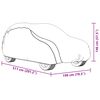 vidaXL Housse de voiture SUV avec sangles &agrave; boucle compl&egrave;te XL PEVA