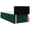 vidaXL Cadre de lit ottoman avec matelas vert fonc&eacute; 90x190 cm velours
