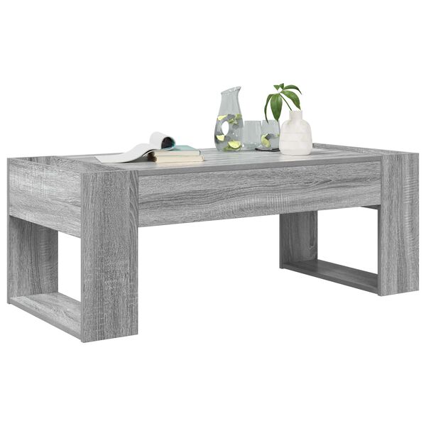vidaXL Table basse Gris Sonoma 110 x 50 x 41 cm Bois d'ing&eacute;nierie