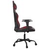 vidaXL Chaise de jeu de massage Noir et rouge bordeaux Similicuir
