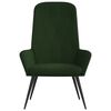 vidaXL Chaise de relaxation Vert foncé Velours