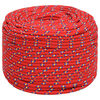 vidaXL Corde utilitaire polyvalente 10 mm 500 m Rouge PP