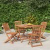 vidaXL Ensemble &agrave; manger de jardin 5 pcs Bois d'acacia solide