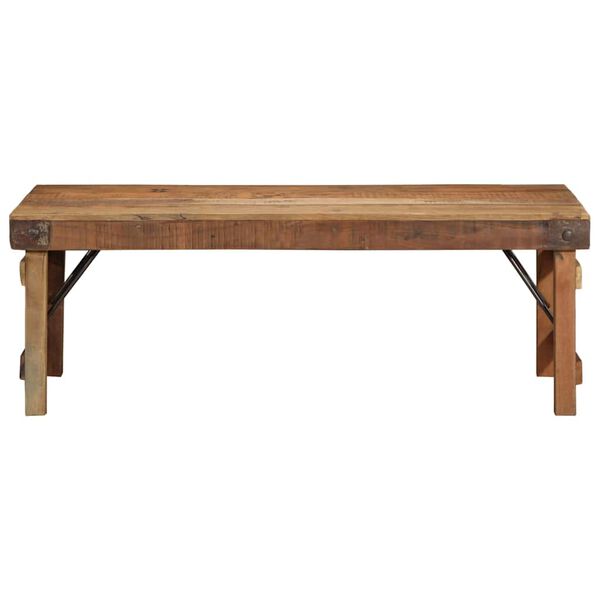 vidaXL Table basse Marron 110 x 55 x 40 cm Bois Recyclé Solide