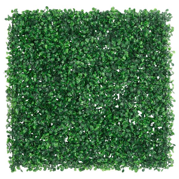 vidaXL Clôture à feuilles d’arbustes artificiels 6 pcs vert 50x50 cm
