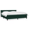 vidaXL Sommier &agrave; lattes de lit et matelas vert fonc&eacute; 180x210cm velours