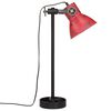 vidaXL Lampe de bureau 25 W rouge d&eacute;lav&eacute; 15x15x55 cm E27