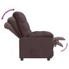 vidaXL Fauteuil inclinable Marron foncé Tissu