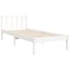 vidaXL Cadre de lit sans matelas blanc 90x200 cm bois de pin massif
