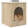 vidaXL Maison pour chat Sonoma 53 x 52 x 62 cm Bois d'ing&eacute;nierie