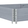 vidaXL Collier de palette gris 150x100 cm bois de pin solide