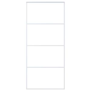 vidaXL Porte coulissante Verre ESG d&eacute;poli et aluminium 90x205 cm Blanc