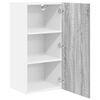 vidaXL Armoire suspendue Gris Sonoma et Blanc 40 x 31 x 80 cm