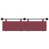 vidaXL T&ecirc;te de lit suspendue Uni Bordeaux 190 x 55 x 5 cm tissu