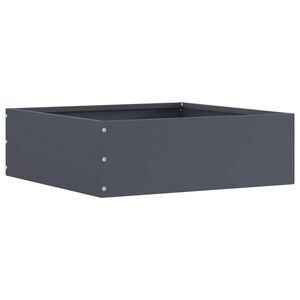 vidaXL Bordure de Pelouse 40 x 40 x 13 cm Acier Anthracite