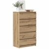 vidaXL Commode chêne artisanal 60x36x103 cm bois d'ingénierie