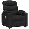 vidaXL Fauteuil de massage Noir Tissu
