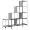 vidaXL Biblioth&egrave;que sonoma gris 122x30x132 cm bois ing&eacute;nierie et m&eacute;tal