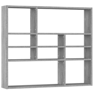 vidaXL &Eacute;tag&egrave;re murale Sonoma gris 90x16x78 cm Bois ing&eacute;nierie
